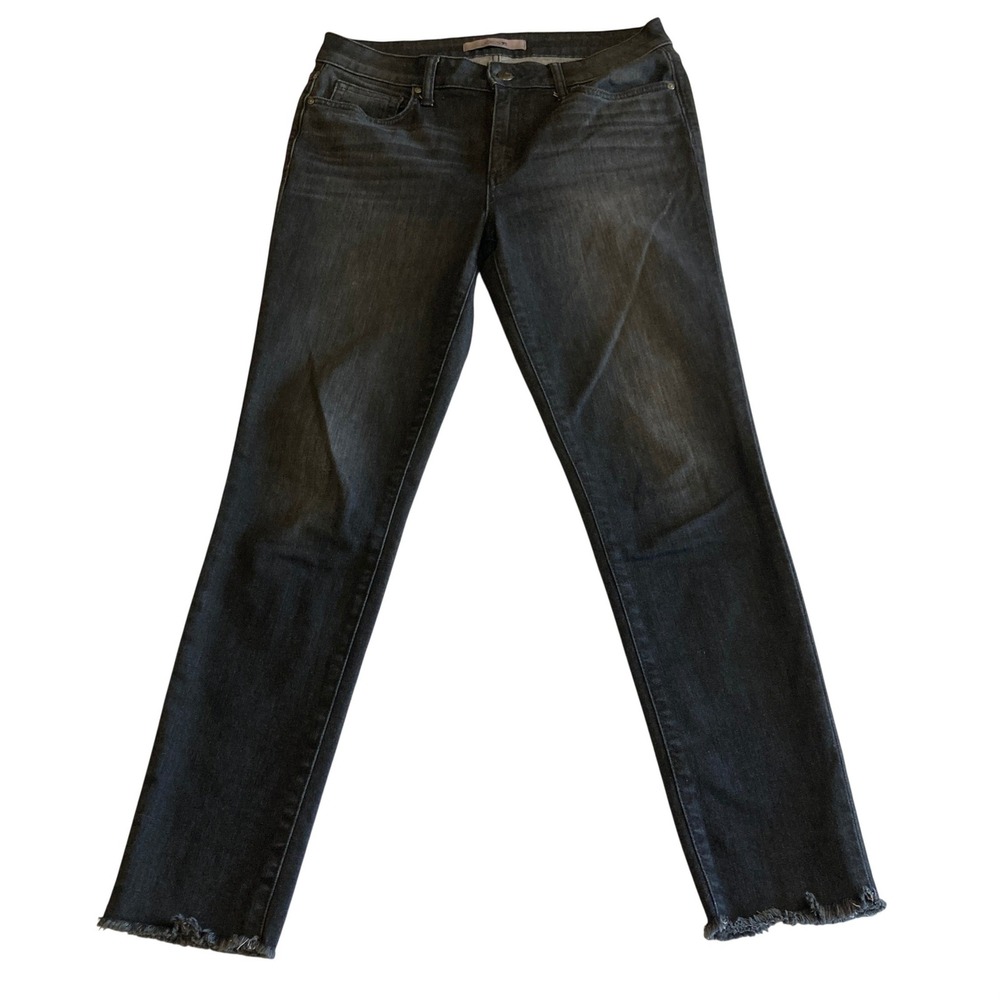 Joes‎ Jeans Womens 30x27 Faded Black Mid Rise Skinny Raw Hem Denim 45GXJCGE5968
